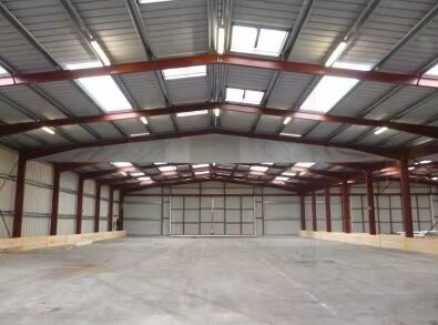 New Popular Gable Frame Metal Building Prefabricated Industrial Steel Structure Warehouse Prefab Industrial Warehouse