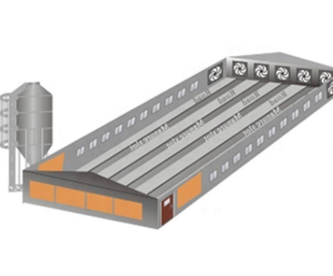 Prefabricated Steel Structure Poultry Farm Poultry Control Shed Construction Building For Chicken